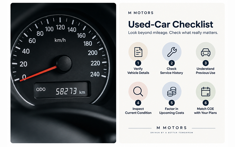 checklist when choosing a used car